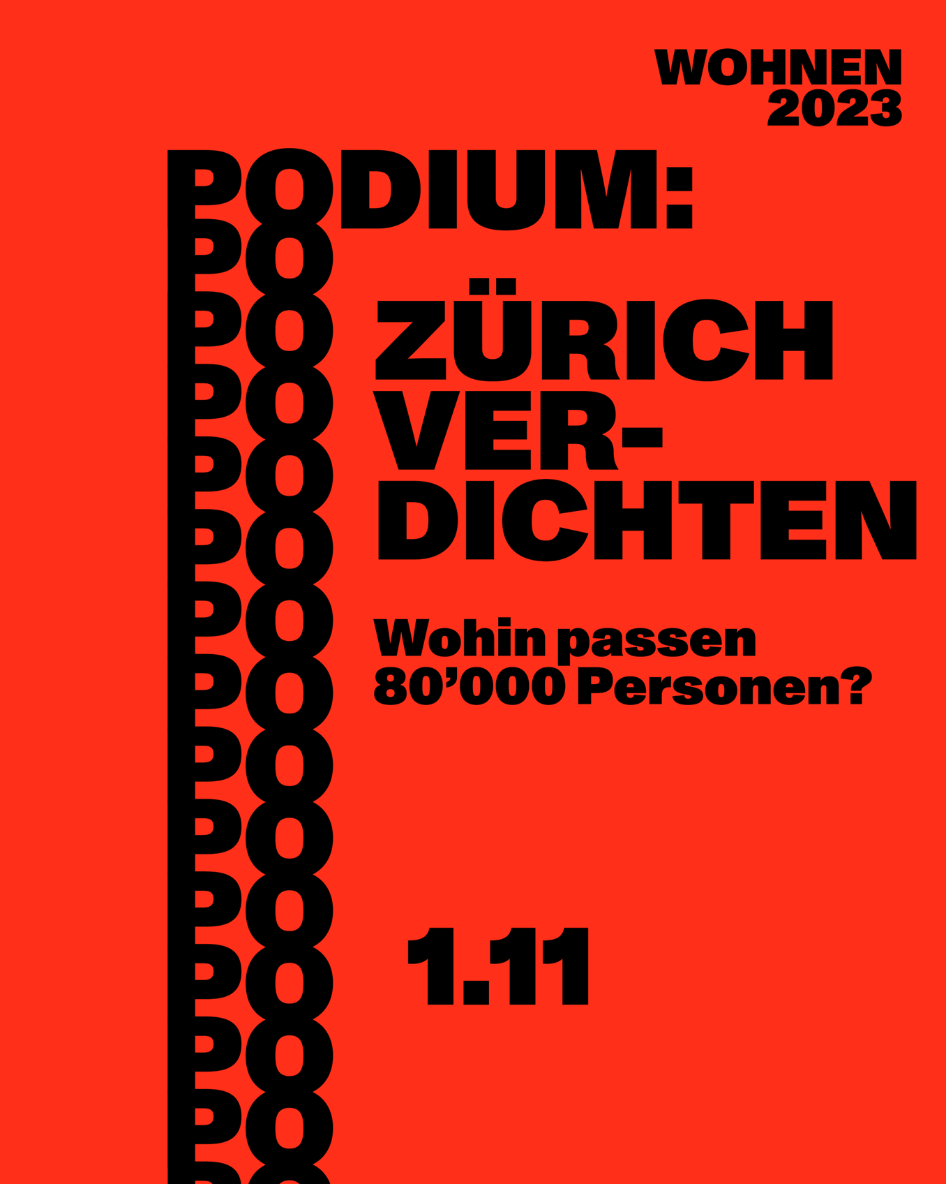 Podium: Zürich Verdichten – Wohin passen 80’000 Personen?